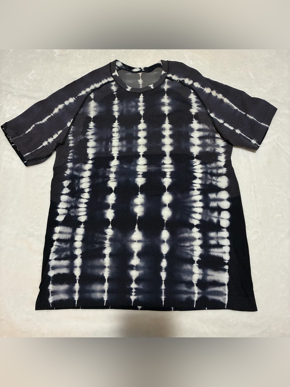 lululemon athletica Black & White Tie-Dye Short Sleeve Tee